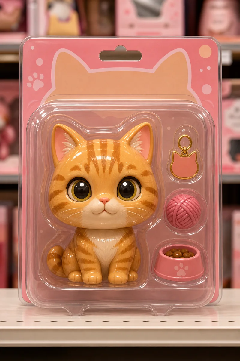 Boxed Edition AI pet portrait — sample render